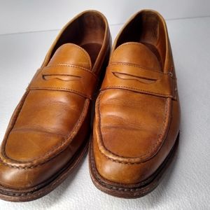 Allen Edmond's Men's Tan Penny Loafers Size 10.5